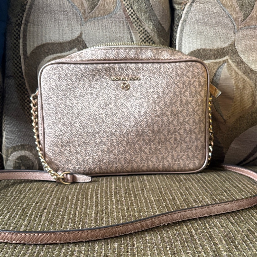 Michael Kors Gold Crossbody Bag